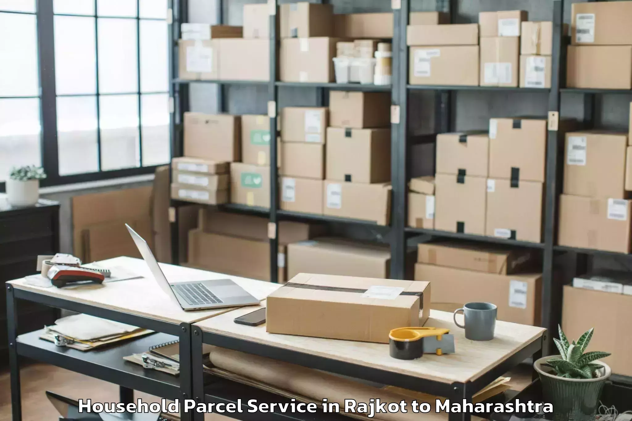 Book Rajkot to Nandura Buzurg Household Parcel Online